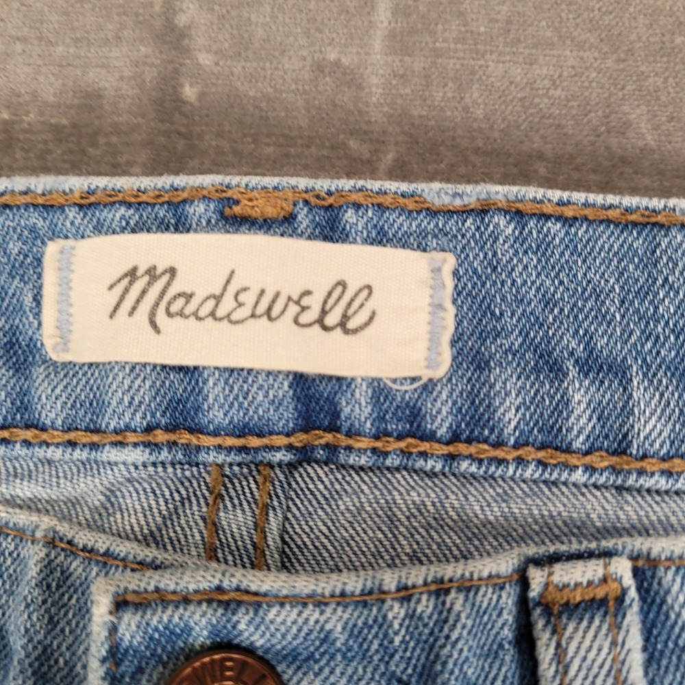 Madewell Classic Straight Jean Light Wash High Rise Denim Womens Size 26‎ - Picture 2 of 8